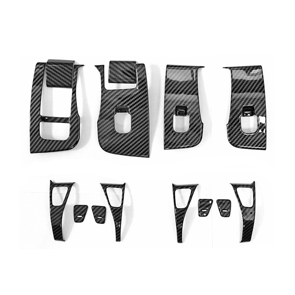 For 2017-2021 for Tesla Model 3/Y Carbon Fiber Window Lift Panel Switch Cover Trim