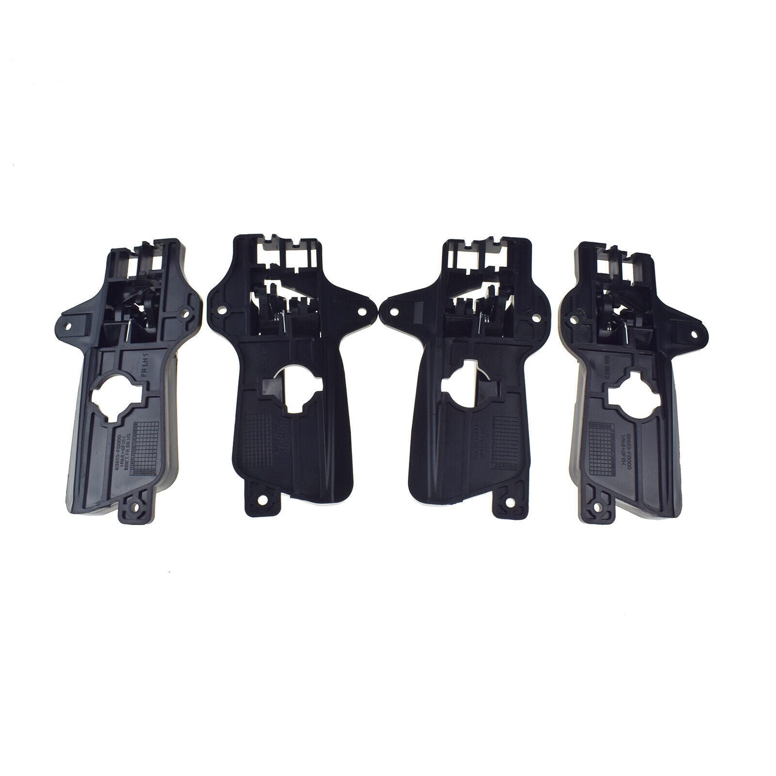 for Hyundai for Elantra 2009-2012 Set of 4 Interior Door Handles Black FL RL RR