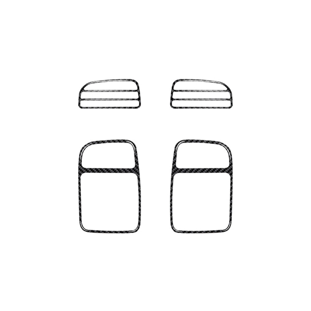2X Carbon Fiber A-Pillar Speaker Frame Cover Trim for RAM Promaster 2014-2021 v