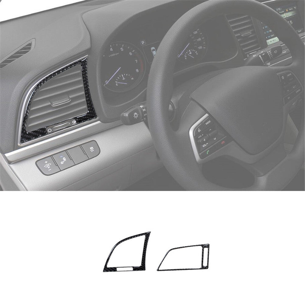 Carbon Fiber Interior Full Sets Cover Trim Kit for Hyundai for Elantra 2016-2018