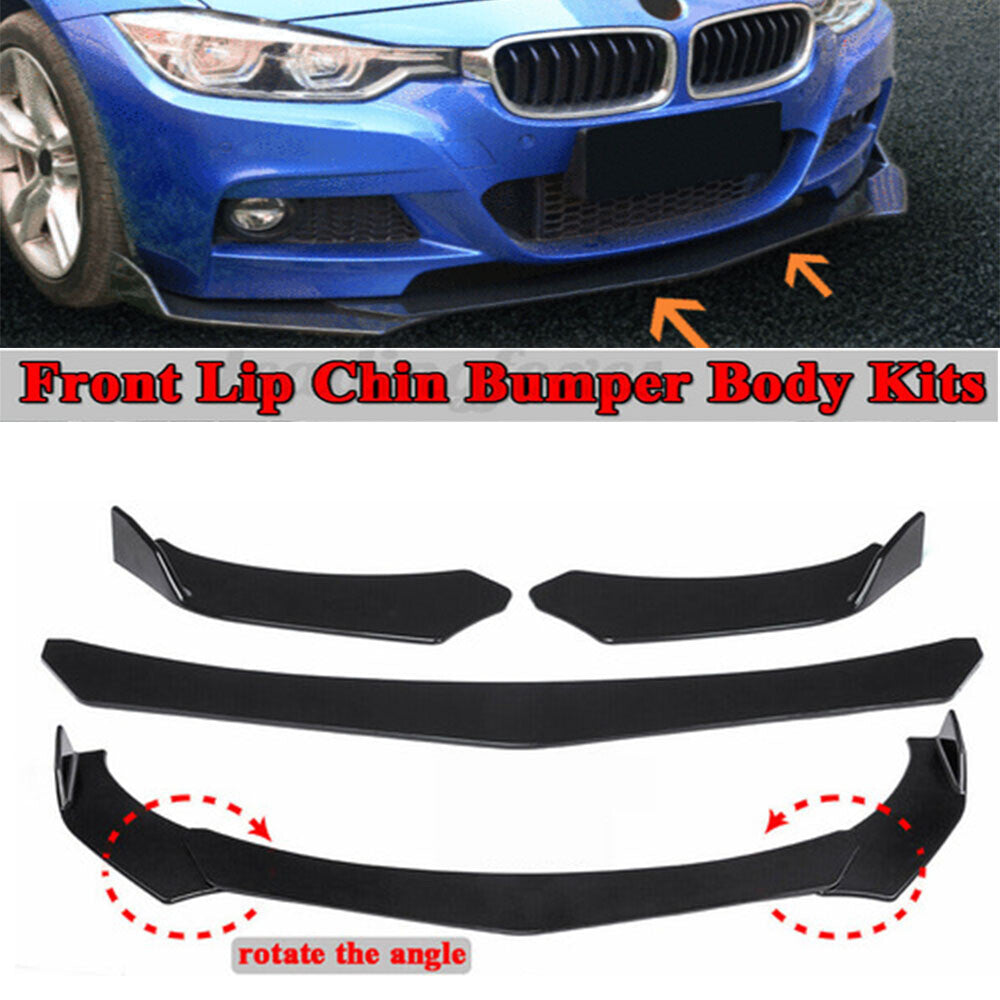 Front lower bumper lip separator, black panel, lower diffuser - universal