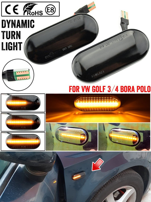 Dynamic Side Marker Turn Light for VW for SEAT Cordoba for Skoda for Ford Golf4 Polo 6N Lupo