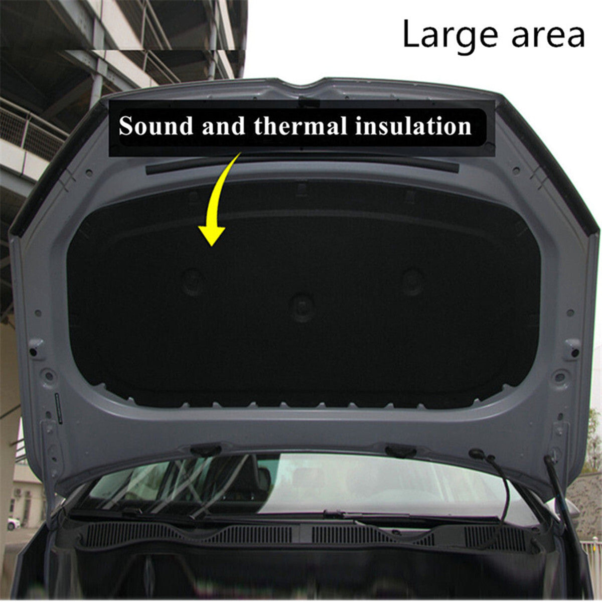 1x1 meter 10mm car engine foam heat insulation , noise absorption , waterproof. n