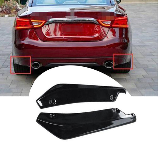 Fit for Nissan Maxima 2016-18 Gloss Black Rear Bumper Lip Splitter Spoiler Trim