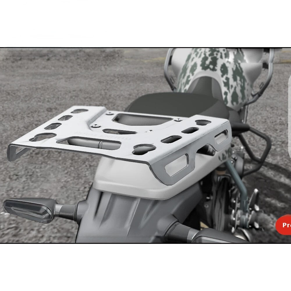 SILVER ADVENTURE TOP BOX MOUNT FIT FOR NEW HIMALYAN 450 2024