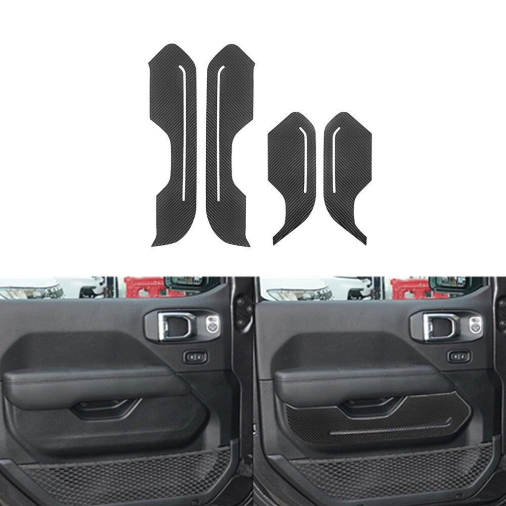 34Pcs Carbon Fiber Full Set Cover Kit for Jeep for Wrangler JL 2018+ Gladiator 2020+