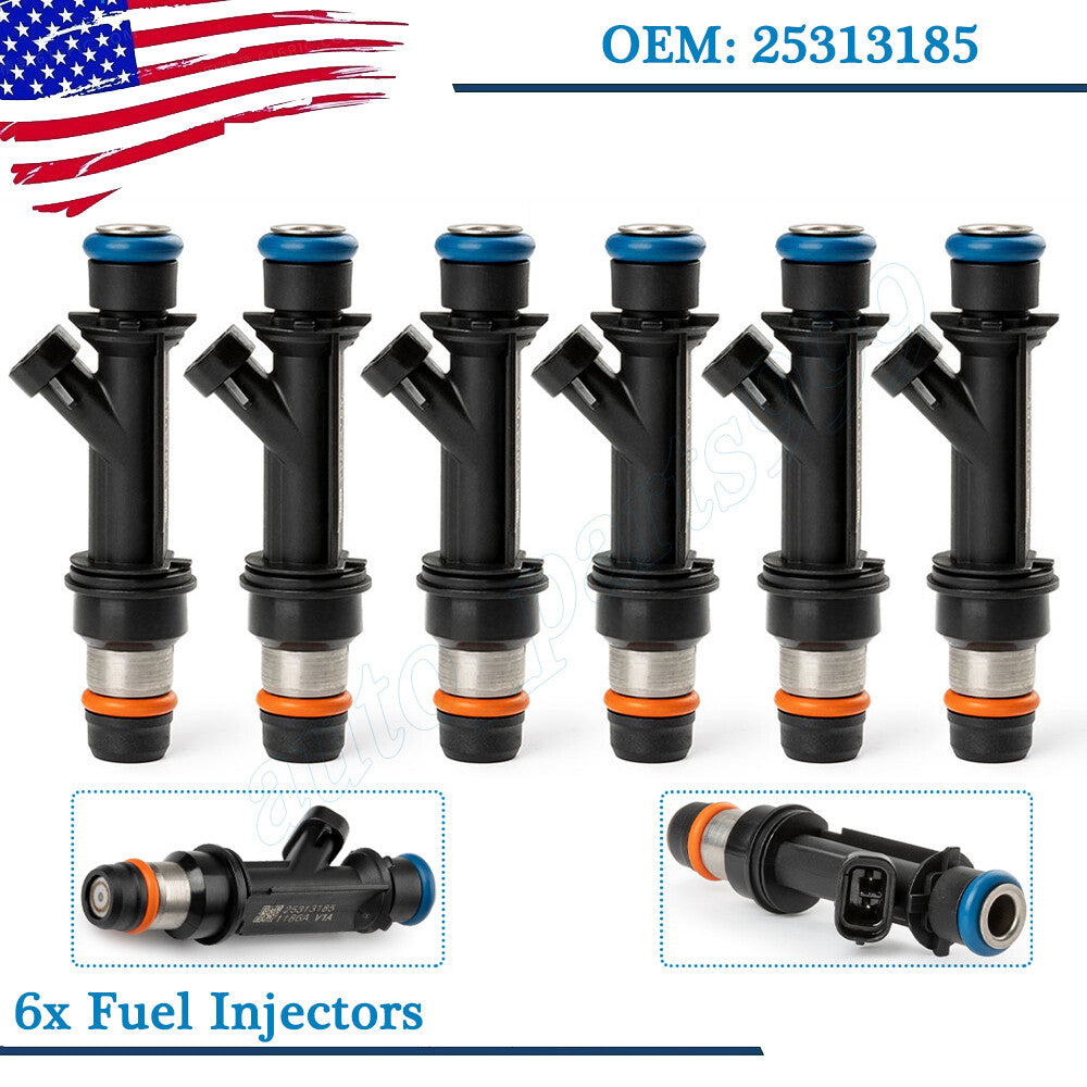 Six fuel injectors are available for Trailblazer 4.2L and for GMC Envoy 4.2L (2002, 2003, 2004-). n
