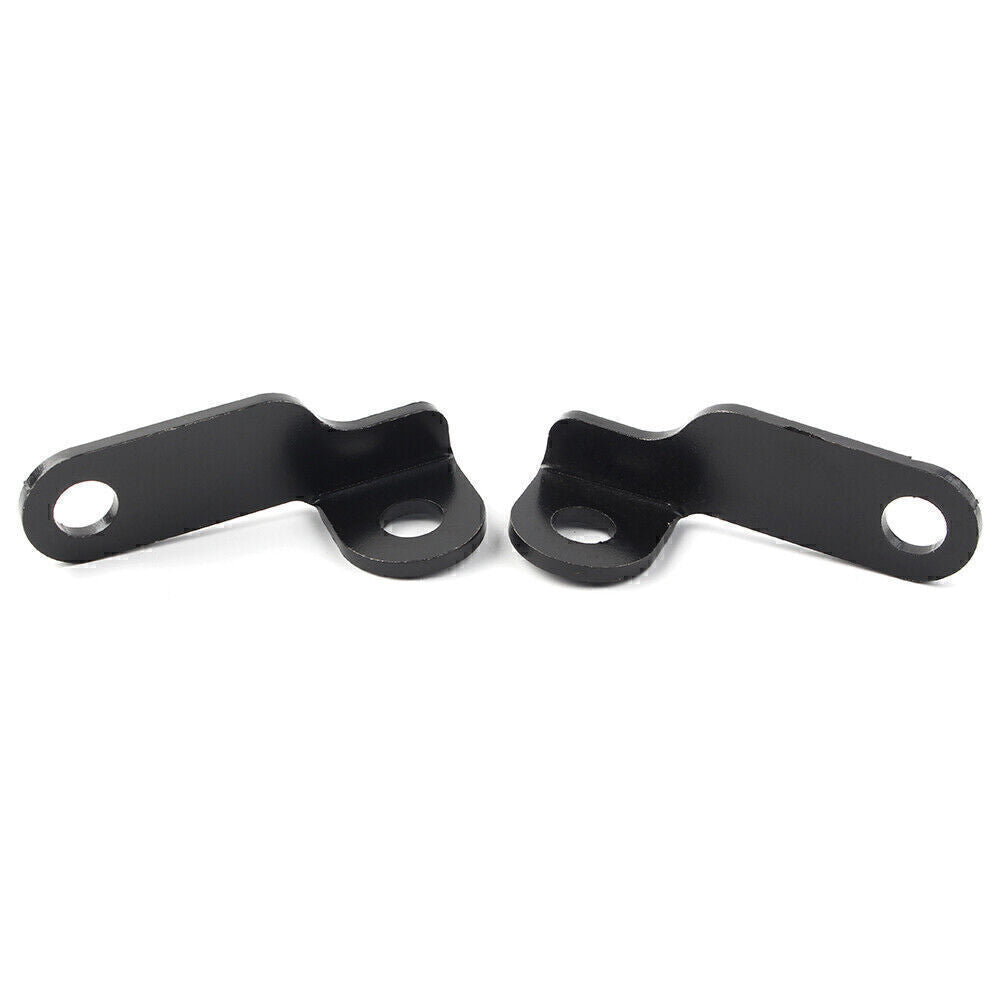 for Harley Motorcycle Fork Clamp Turn Signal Light Mount Bracket Holder Black 2X
