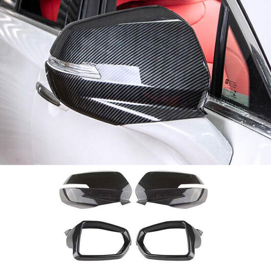 for Cadillac XT5 2017-2022 Carbon Fiber Rear View Side Door Mirror Covers 4PCS