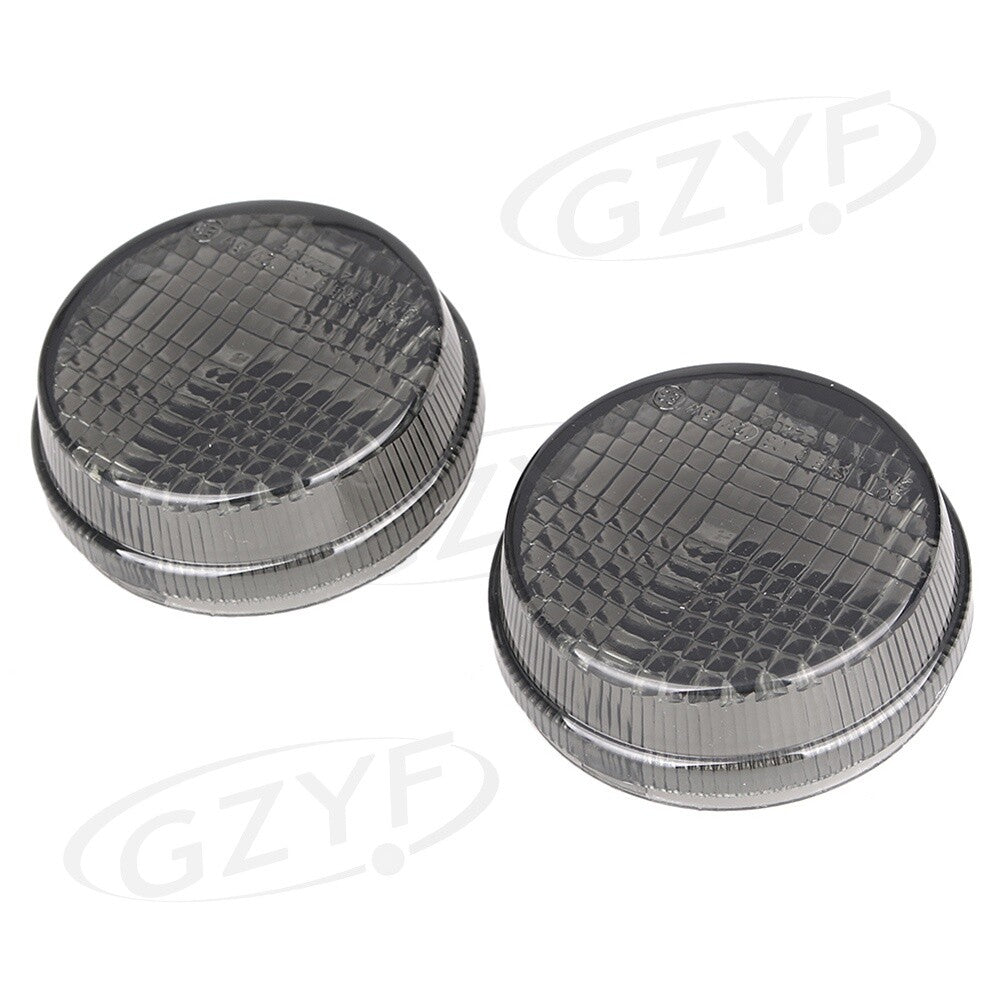 2X Smoke Lens Front Turn Signals Cover Shell Fit for Honda All Cruisers 1997-2000 Q