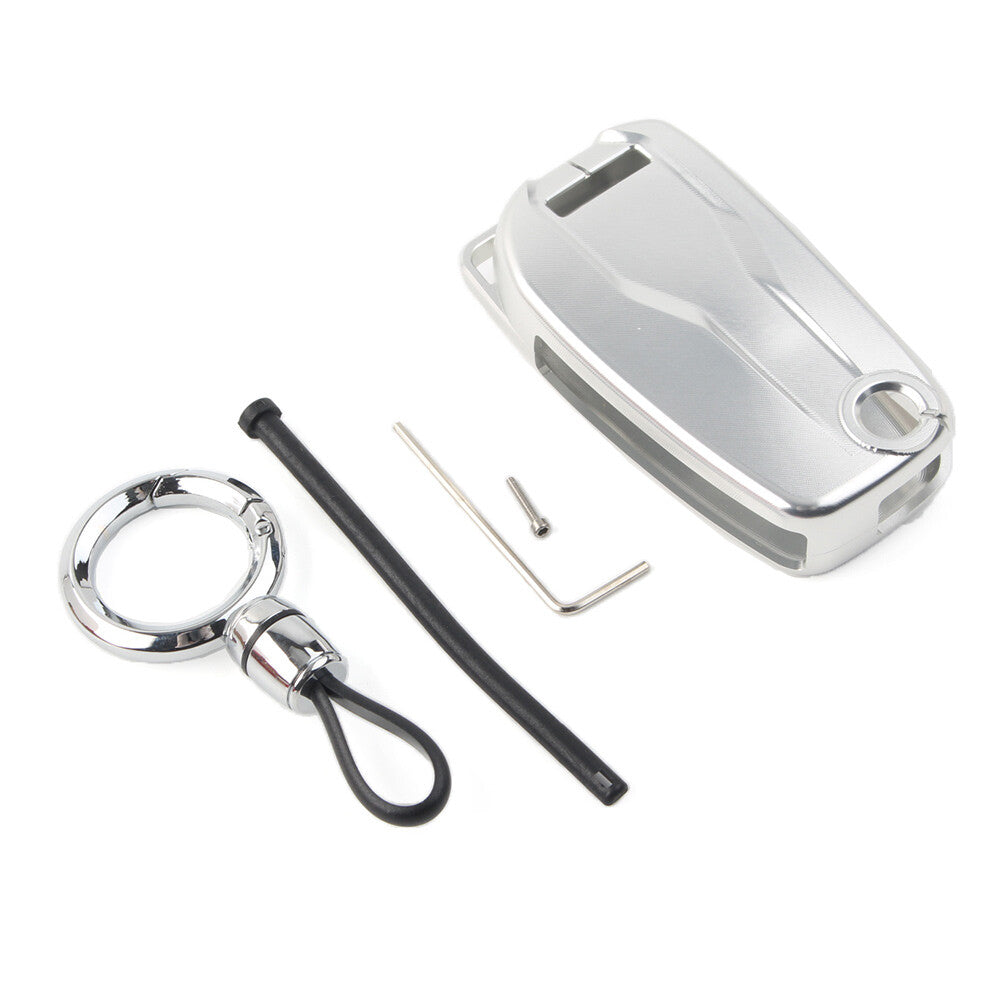 Silver Aluminum Key Case Shell Cover for Ducati Diavel mts1260s/950s/1260 Enduro Q