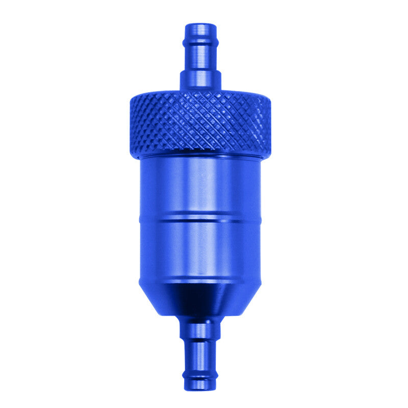 Cylindrical Billet Gas Filter 8mm Petrol Fuel Filter Cleaner For Carburetor Q