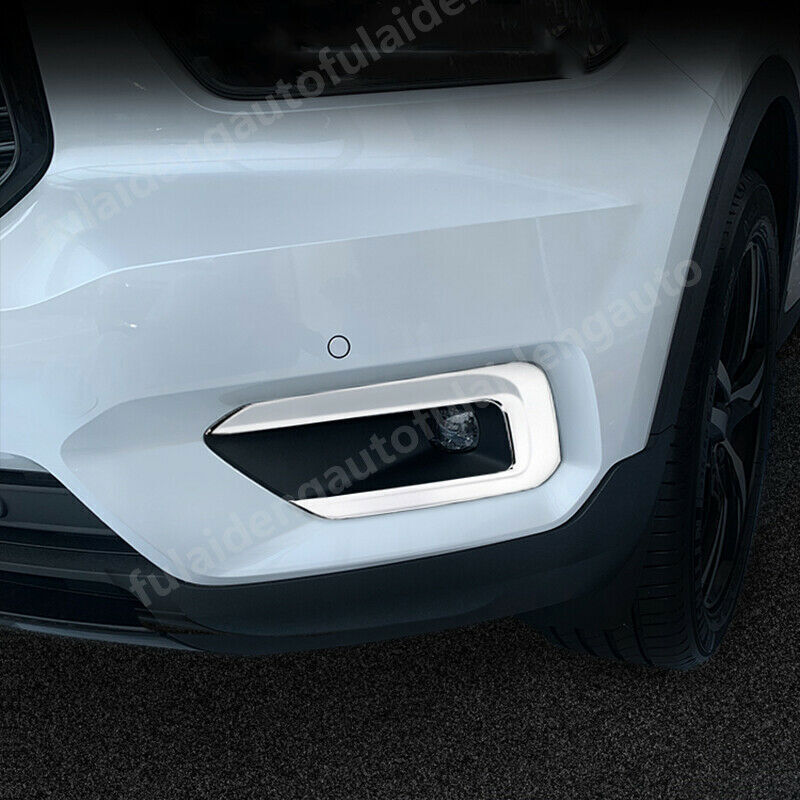 for Volvo XC40 2018-2021 ABS Chrome Front Fog Light Lamp Frame Molding Trim
