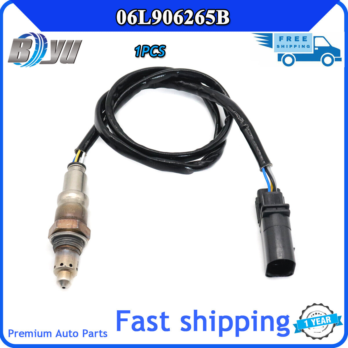 New front-facing O2 oxygen sensor for Audi A4, A6, A7, and Q5 (2019-2022) 06L906265B - v