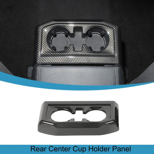 Rear Cup Holder Panel for Ford F150 2021-2024 Armrest Box Cup Holder Cover Trim