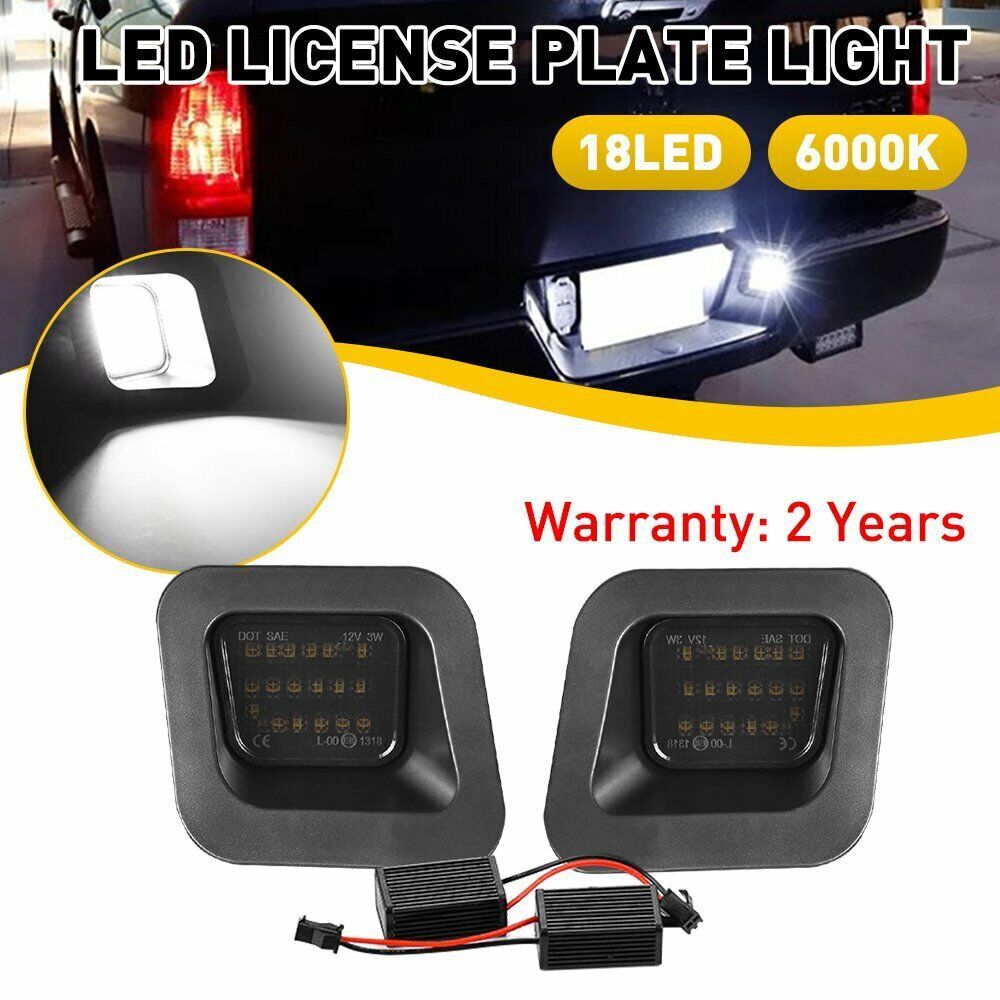2-Piece LED License Plate Label Lights and Rear Lights for 2019 for Ram 1500 Classic White Pickup Units - n