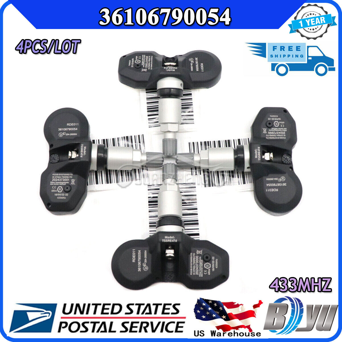 New TPMS tire pressure sensor 6790054 (36106790054) for 650i, 535i, Z4, and for Mini . v