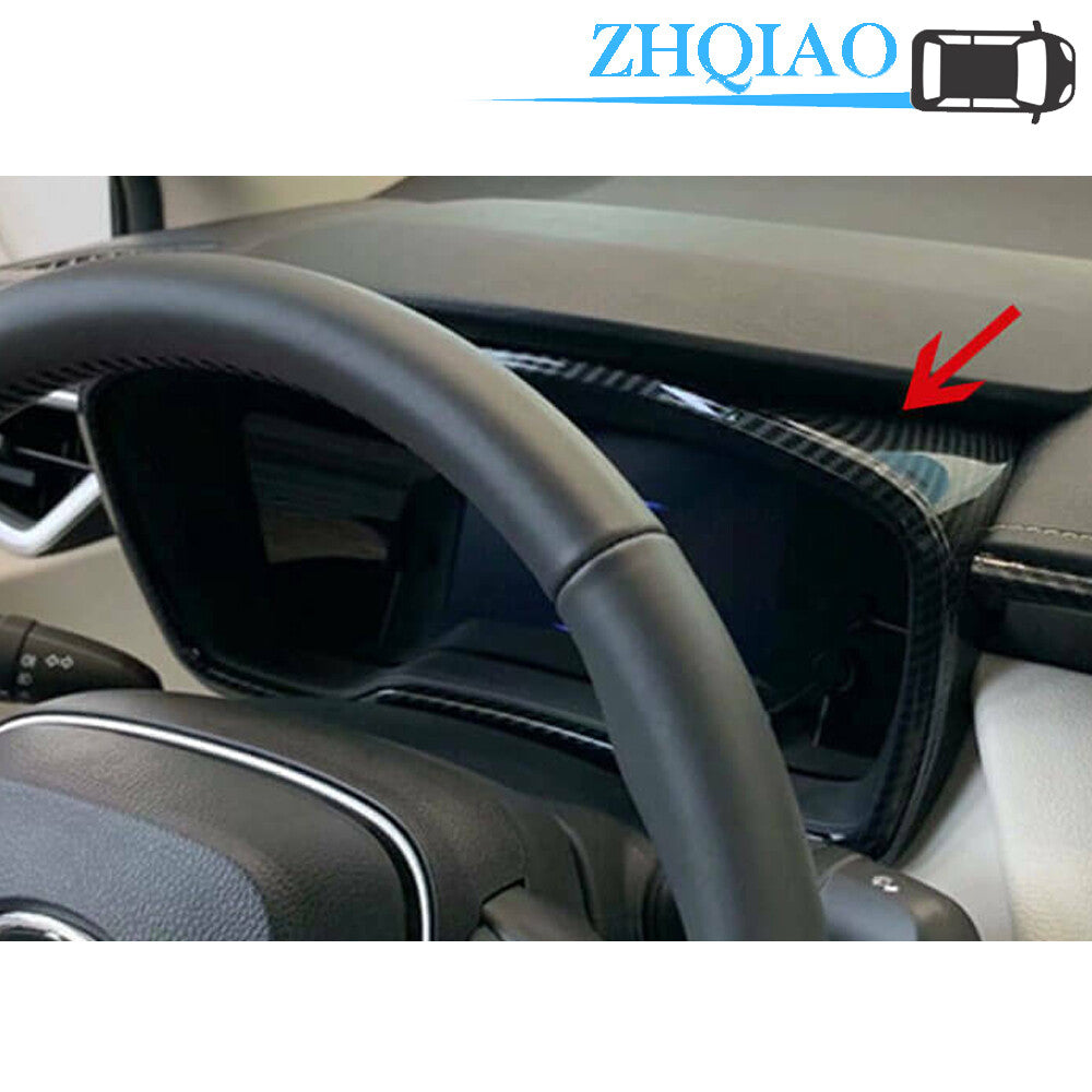 Carbon Fiber Style Dashboard Panel Frame Cover Trim Fit for Toyota for Corolla 2019 2020