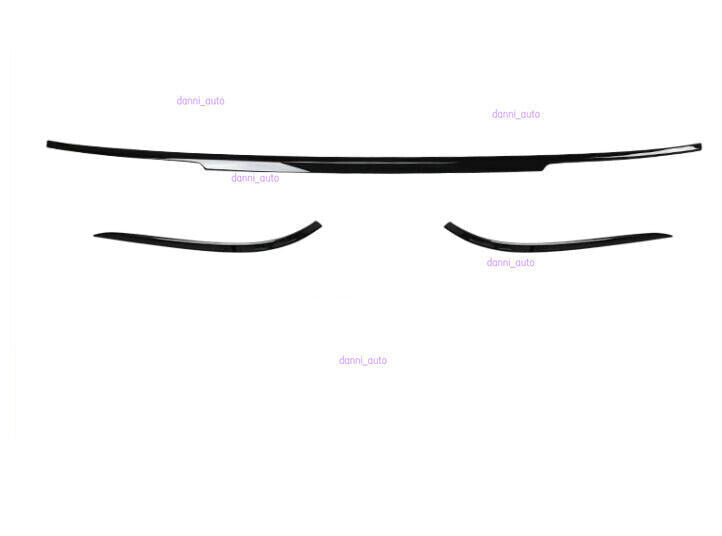 FIT for Benz GLS-Class 2021-2023 ABS Bright black Trunk trim strip cover 3pcs n