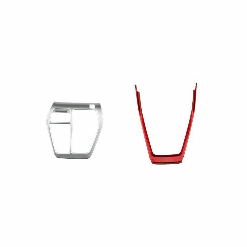 SilverRed Middle Console Gear Shift Panel Trim Fit for Toyota RAV4 2019-2021