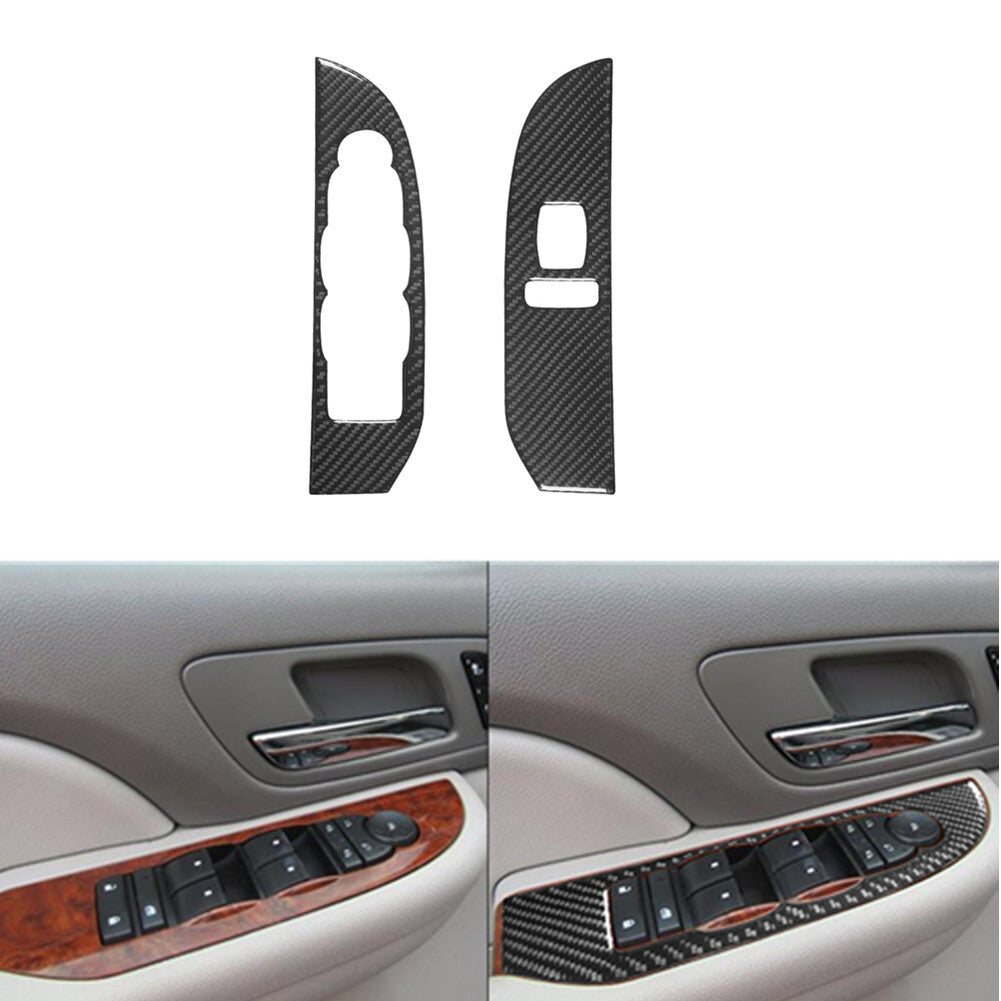 Suitable for Highlander 2020-2023 carbon fiber rearview mirror rain eyebrow frame- v