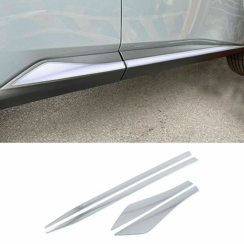 4P for Nissan Rogue X-Trail 2021-2023 Chrome Side Door Guard Molding Cover Trim