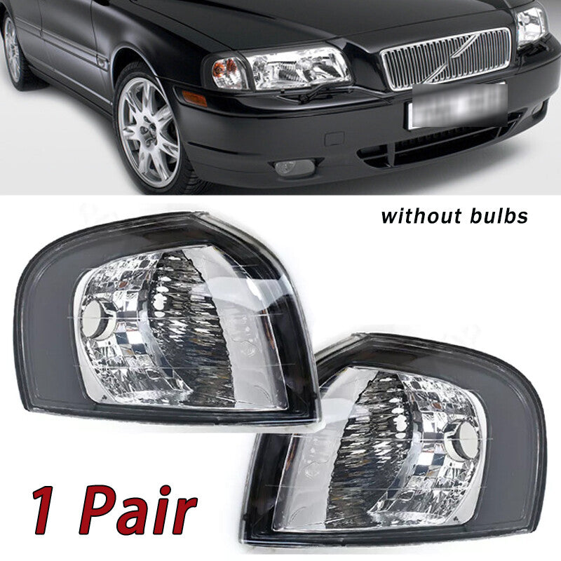 2X Front Bumper Corner Light Turn Signal Light NO Bulb for Volvo S80 1999-2006