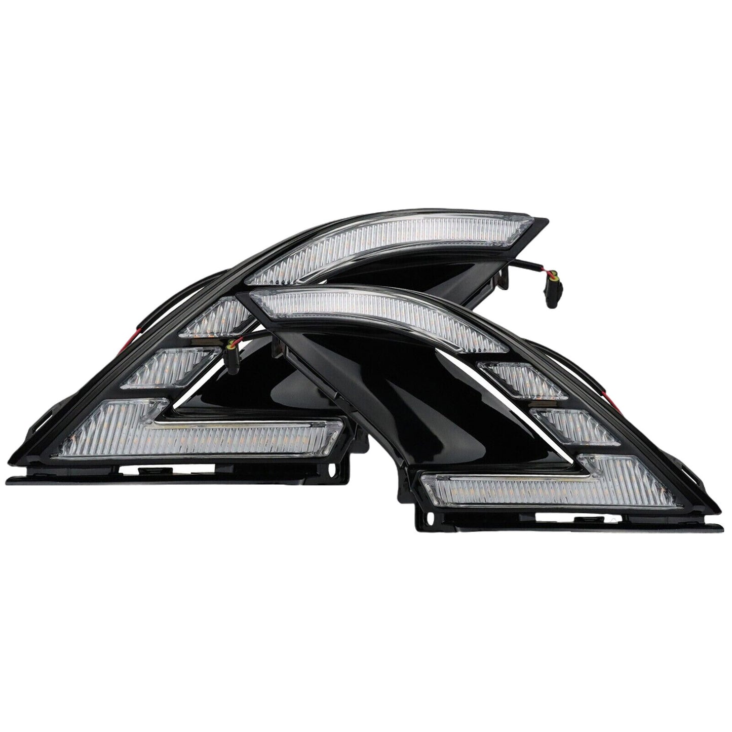 1 pair of amber fog lights for the front bumper, suitable for 2023-24 for Honda Accord DRL turn signals.