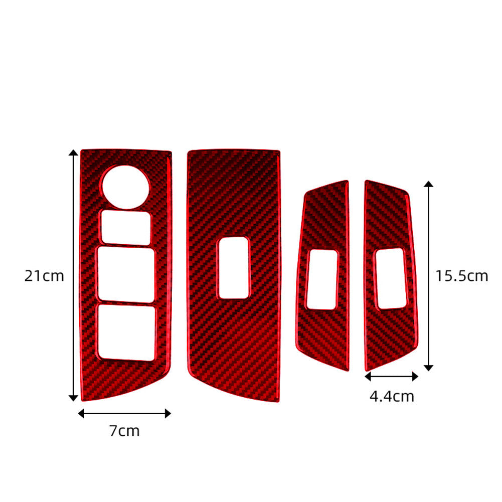 2x Carbon Fiber Central Control Air Outlet Trim For FJ Curiser 2007-2021 v
