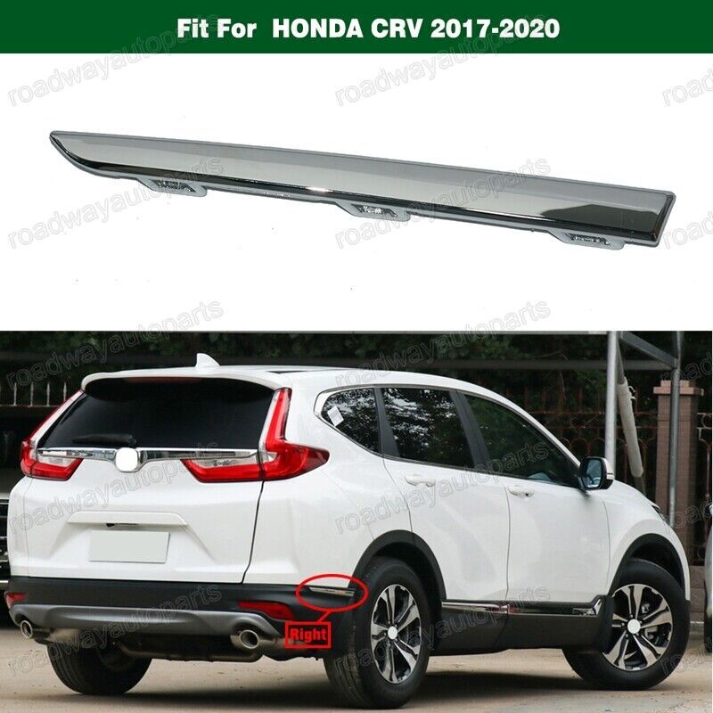 Right Side Rear Bumper Chrome Trim Molding Cover for HONDA CRV 2017-2018 2020