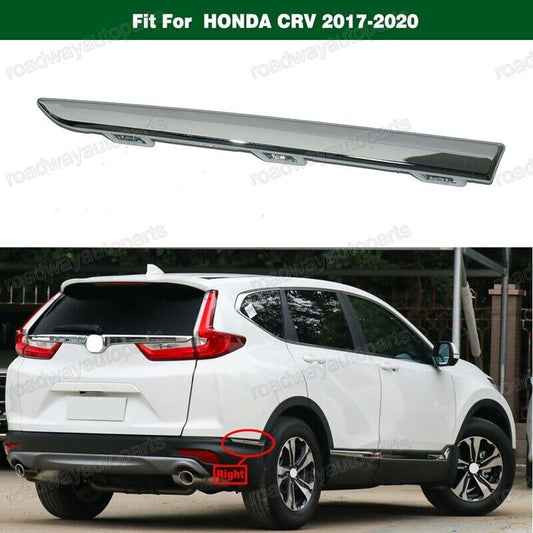 Right Side Rear Bumper Chrome Trim Molding Cover for HONDA CRV 2017-2018 2020