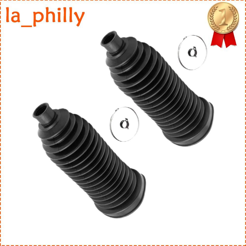 2 Pieces Front Steering Rack Pinion Boot Bellow Black Replaces Fit Dart Cherokee Q