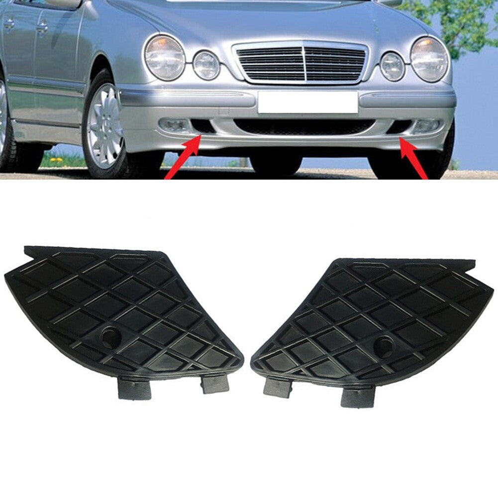 Pair for MERCEDES E-Class W210 1999-2003 Front Bumper Fog Light Grill Covers v