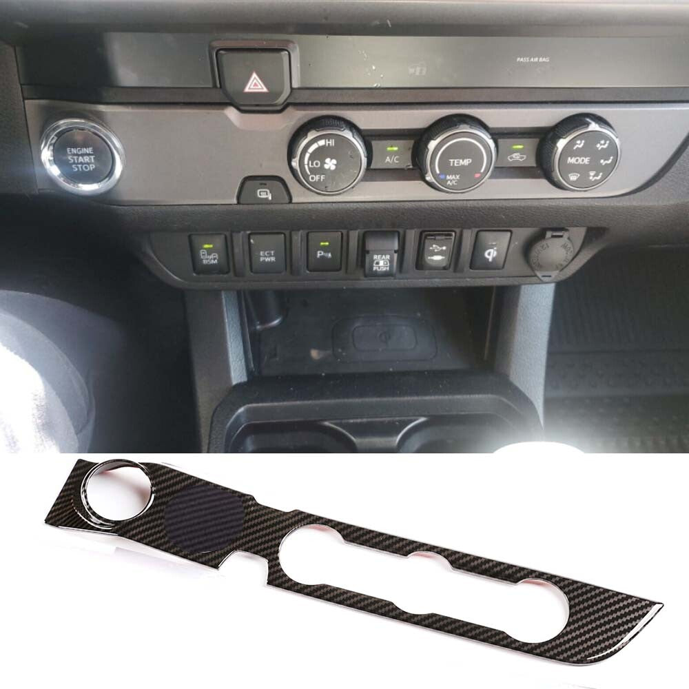 Pear wood front cup holder panel cover decoration suitable for Tundra/Sequoia 2022-23 - v
