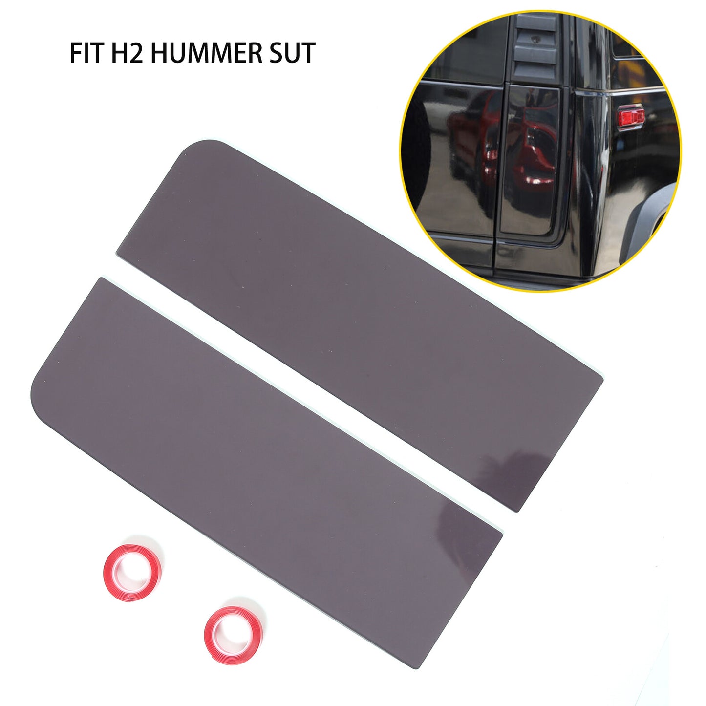 Suitable for 2003-2009 H2 for HUMMER SUT smoked taillight cover trim - n