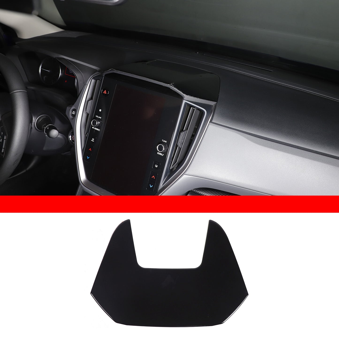 Carbon fiber musical instrument dashboard speedometer sticker decoration for Subaru WRX 2022-2024- n