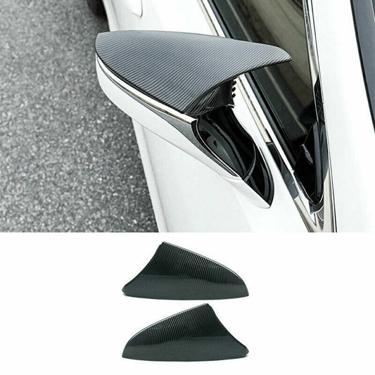 Carbon Fiber Ox Horn Rearview Mirror Cover Trim 19-2022 for Lexus RC for ES LS LC UX