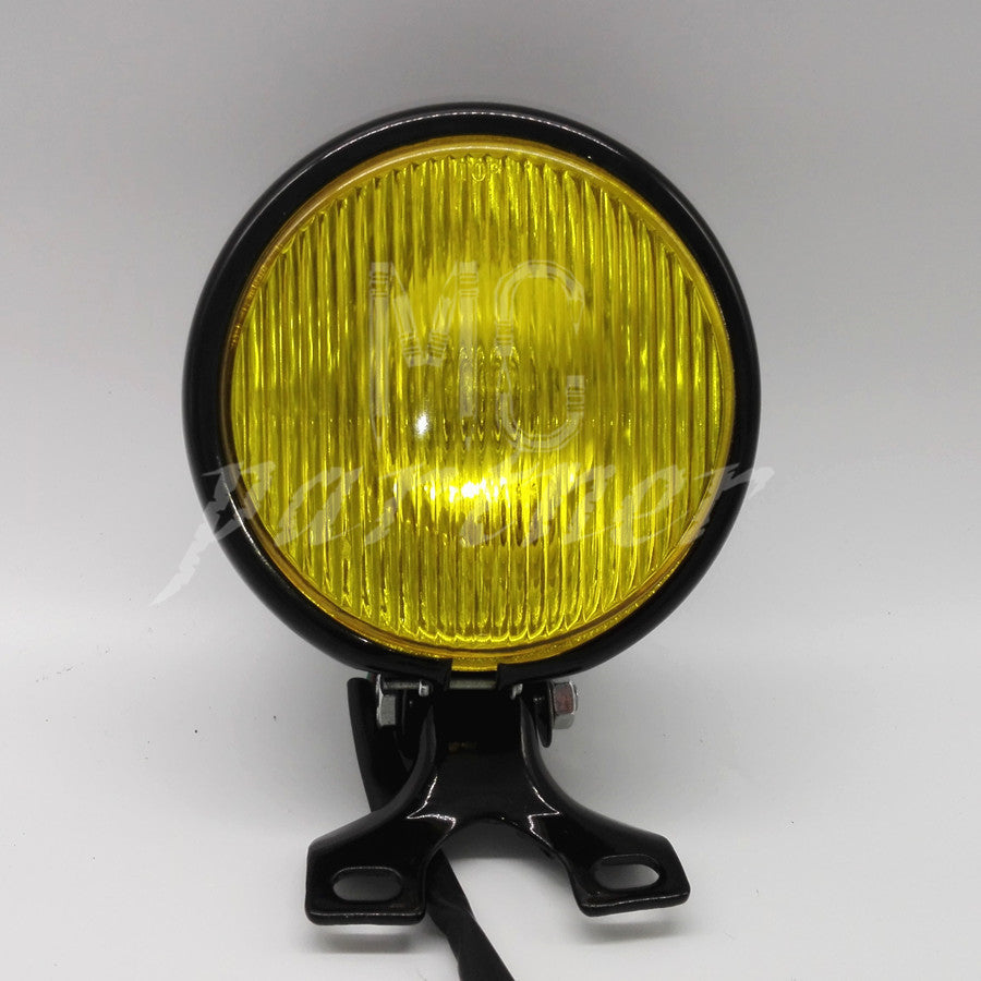 High Low Beam 5 Retro Black Headlight for Harley Cafe Racer Bobber Motorcycle Q