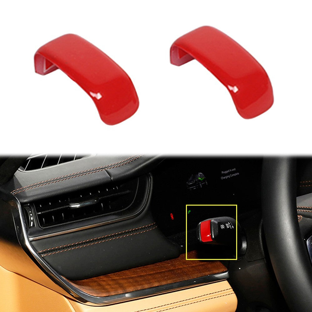 Red ABS Turn Signal Wiper Control Lever Trim Cover for Jeep Grand Cherokee 21-24