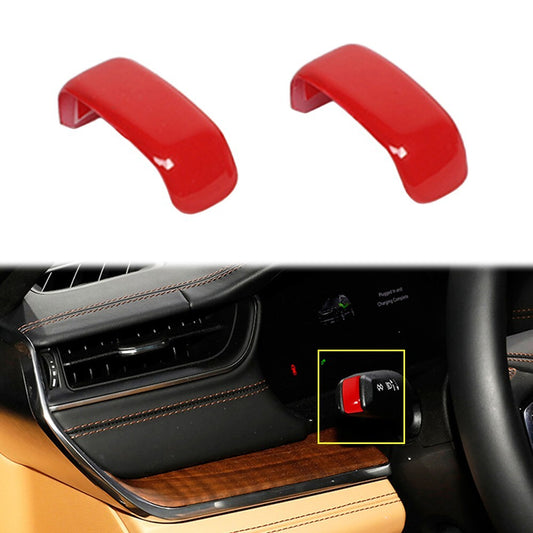 Red ABS Turn Signal Wiper Control Lever Trim Cover for Jeep Grand Cherokee 21-24