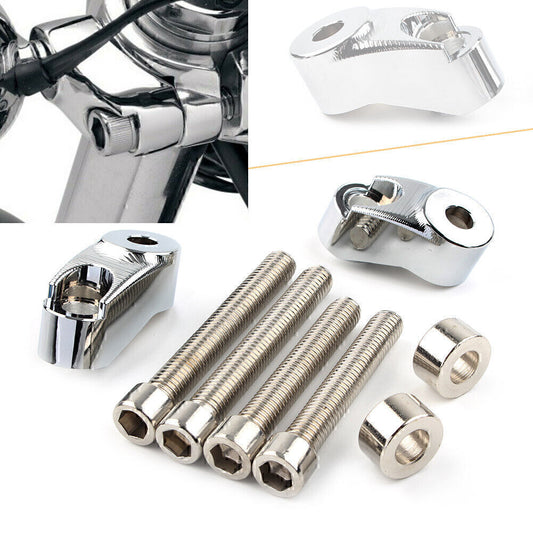 Chrome Short Front Turn Signal Mounts 39mm 49mm Forks fit for Harley Sportster FXR Q