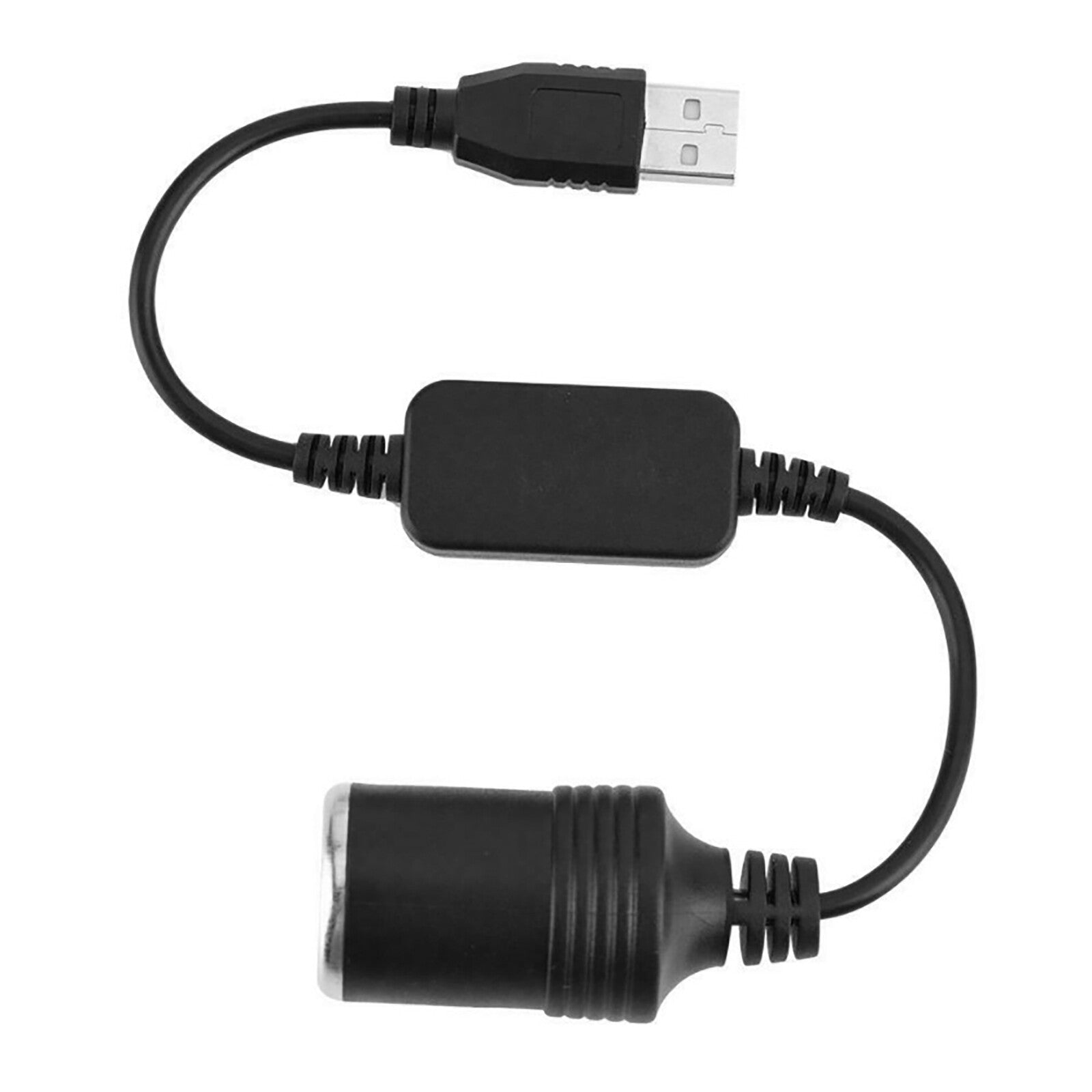 12V USB Port Car Voltage Conversion Line Socket Power Adapter Charger Cable Line