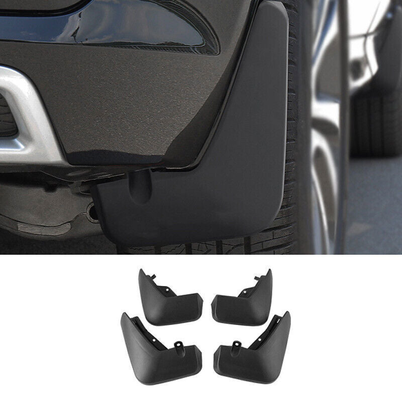 Black ABS Front Rear Mud Flap Splash Guard 4X Fit For Discovery Sport 2020-2025