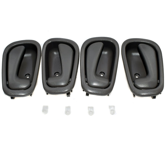 for Toyota for Corolla Prizm 1998-2002 4Pcs Grey Inner Door Handle Front Rear LH RH
