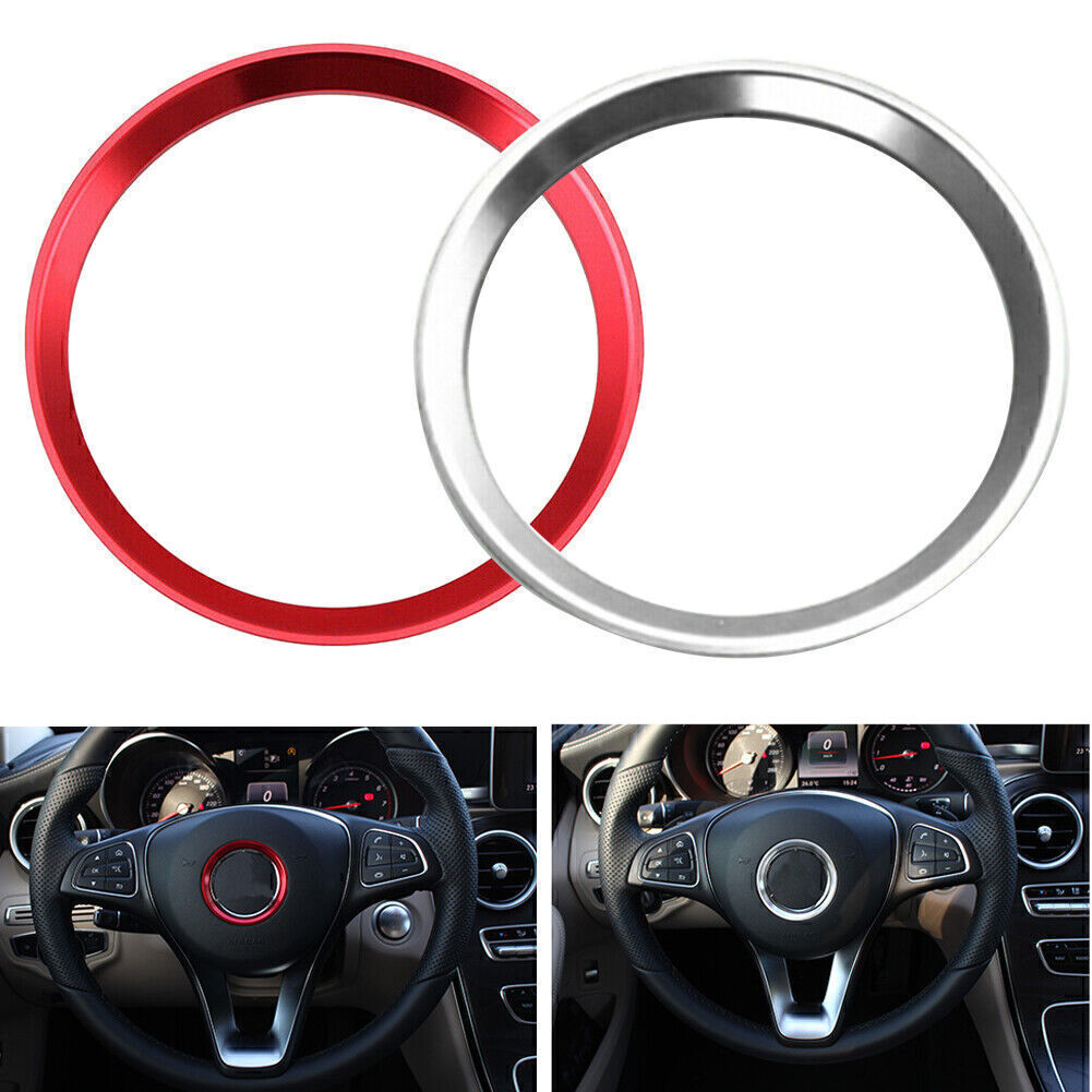 Steering Wheel Center Decor Ring Cover Trim Fit for Mercedes-Benz C E CLA GLC GLA
