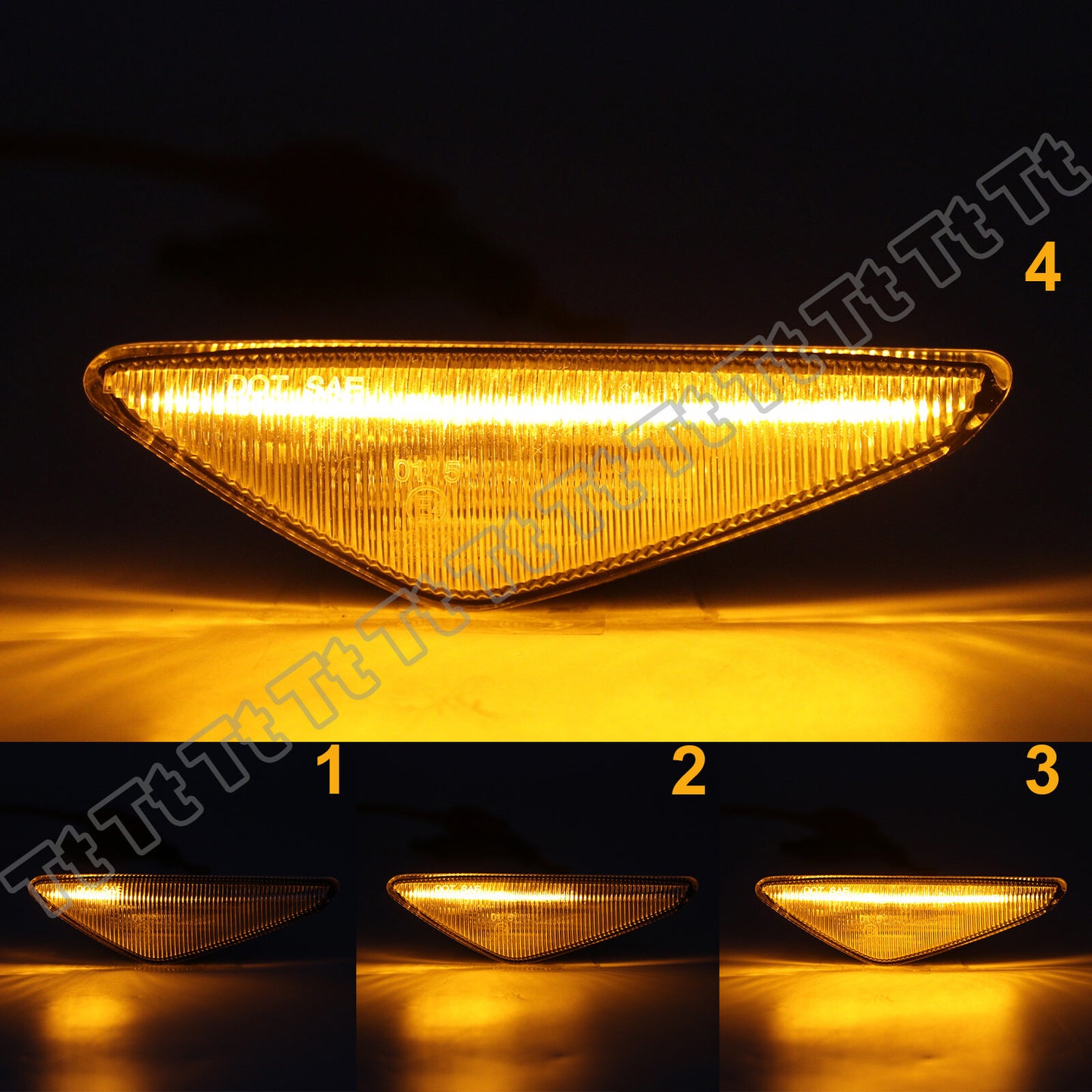 For 2004 - 2006 for E46 325Ci 330Ci Sequential LED Side Marker Turn Signal Lights - v