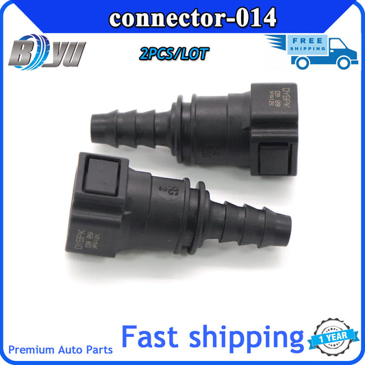 9.89 mm ID8 10x8 180 degree automatic urea connector 2-piece automotive fuel line hose - v