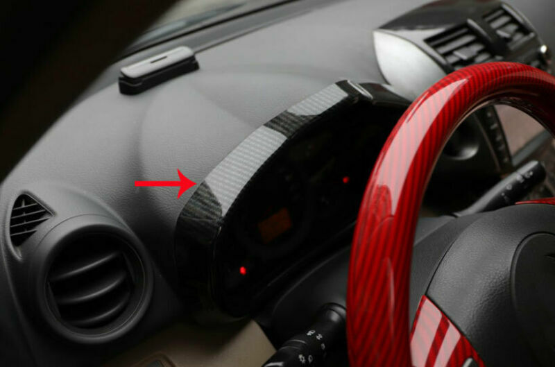 for Honda Accord 2008-12 Carbon Fiber Front Headlight Lamp Eyebrow Molding Cover v