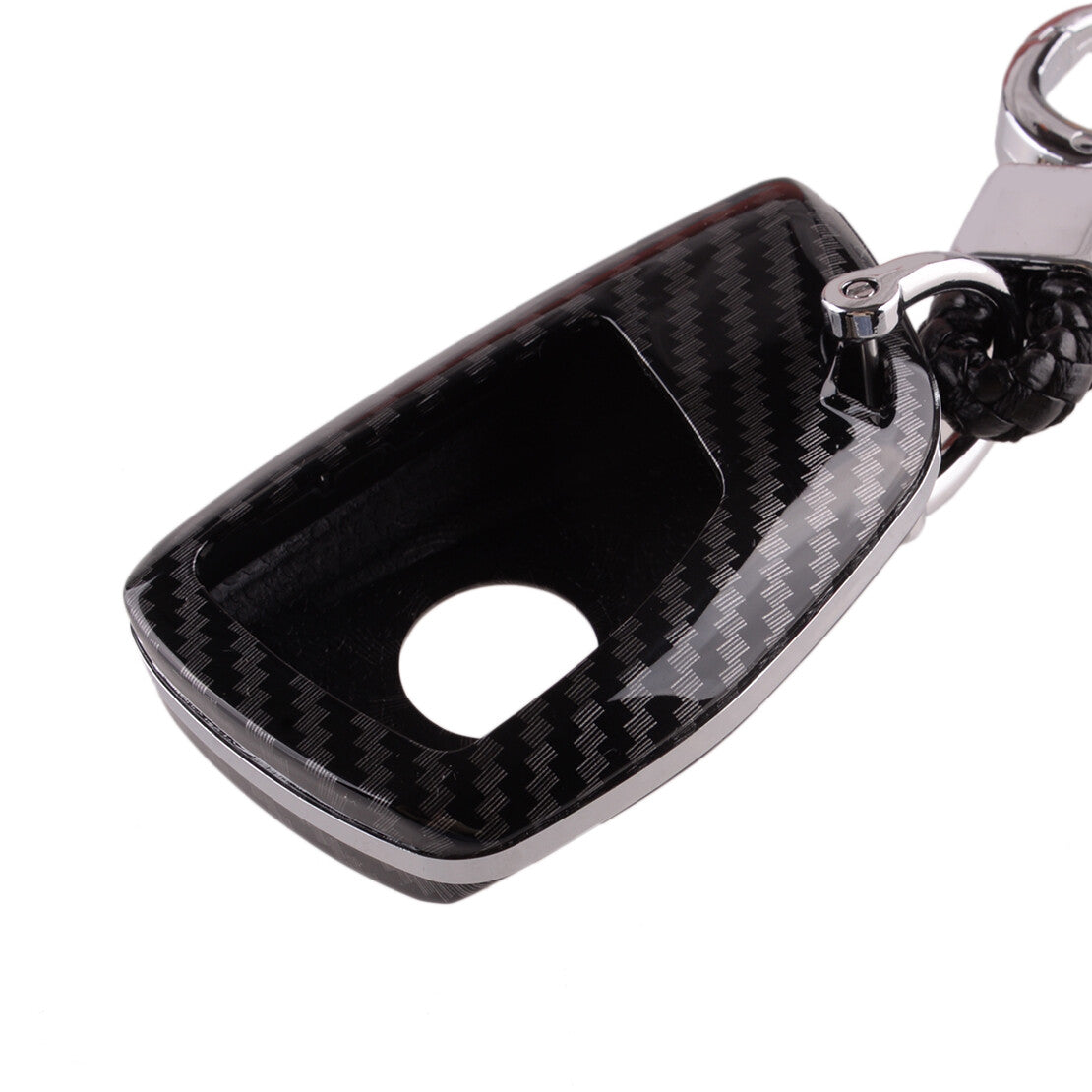 Fit for Chevy Tahoe Suburban for GMC for Yukon for Smart Car Key Case Cover Chain Carbon ABS v