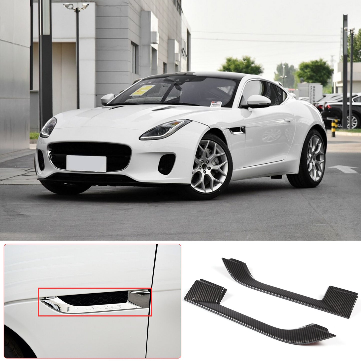 ABS glossy black side mirror cover decoration suitable for Sequoia/Tundra 07-21- v